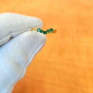 18K Yellow Gold Emerald Ring