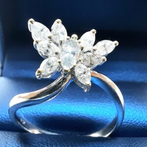 Marquise Diamond Butterfly Cluster Ring