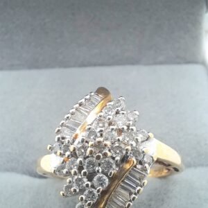 Vintage Diamond Cluster Cocktail Ring