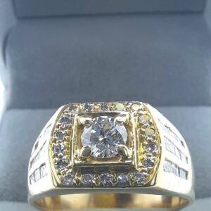 Rolex Design Square Top Diamond Ring